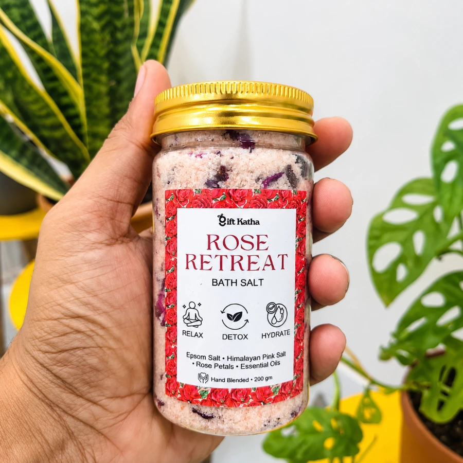 Rose Retreat Bath Salt (200 gm) - Image 4